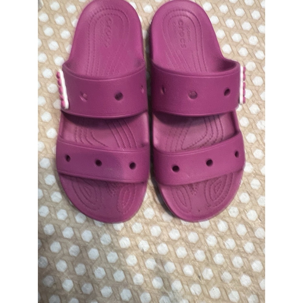Crocs Classic Slides Mens Sz 14 Pink Double Strap Sandals Barbiecore 206761